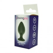 n11554-loving-joy-ribbed-tip-small-silicone-butt-plug-pkg-1