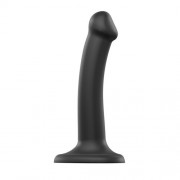 n11739-strap-on-me-semi-realistic-dual-density-bendable-dildo-black-small