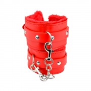 n11933-bound-to-please-furry-plush-wrist-cuffs-red-1